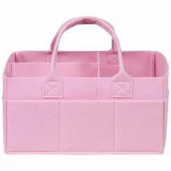 Trend Lab Laboratório de tendências - Caddy de armazenamento de feltro rosa gelo Hot
