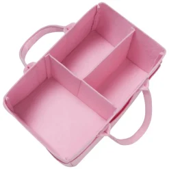 Trend Lab Laboratório de tendências - Caddy de armazenamento de feltro rosa gelo Hot