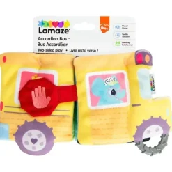 Lamaze - Brinquedo sensorial para bebês com ônibus acordeão On-The-Go Outlet