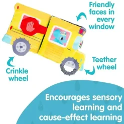 Lamaze - Brinquedo sensorial para bebês com ônibus acordeão On-The-Go Outlet