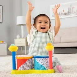 Lamaze - Squeeze Beats First Drum Set - Brinquedos musicais para bebês Best