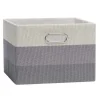 Lambs u0026 Ivy Lambs &amp; Ivy - Caixa de armazenamento dobrável cinza Ombre Outlet