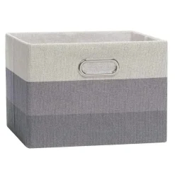 Lambs u0026 Ivy Lambs &amp; Ivy - Caixa de armazenamento dobrável cinza Ombre Outlet