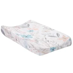 Lambs u0026 Ivy Lambs &amp; Ivy - Capa de almofada macia para troca de fraldas Baby Blooms aquarela floral/borboleta Hot