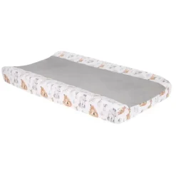 Lambs u0026 Ivy Lambs &amp; Ivy - Capa de trocador de fraldas branco Forest Minky pintado Outlet
