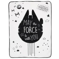 Lambs u0026 Ivy Lambs &amp; Ivy - Cobertor Sherpa Bebê, Stars Wars Millennium Falcon Hot
