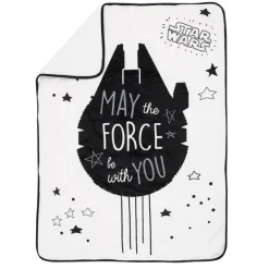 Lambs u0026 Ivy Lambs &amp; Ivy - Cobertor Sherpa Bebê, Stars Wars Millennium Falcon Hot