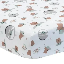 Lambs u0026 Ivy Lambs & Ivy - Conjunto de cama para berço de bebê 3Pk Star Wars The Child Baby Yoda Hot