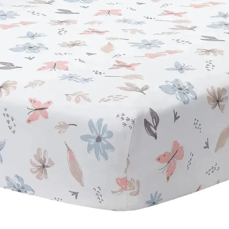 lambs_ampamp_ivy__conjunt_SKU9bonhmxf_4.webp Lambs u0026 Ivy Lambs & Ivy - Conjunto de cama para berço de bebê com 3 peças Baby Blooms rosa floral/borboleta New