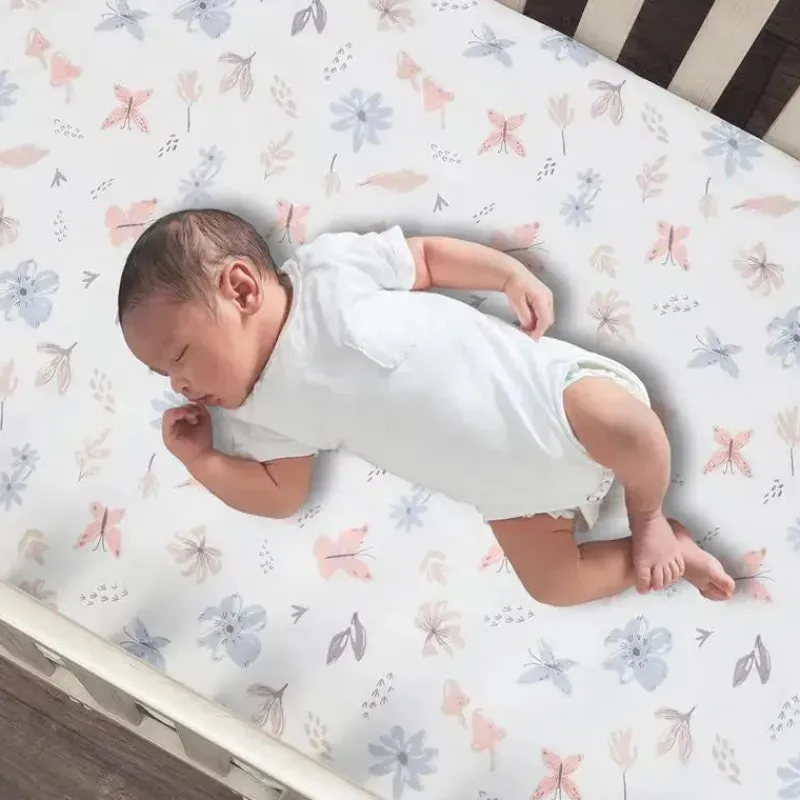 lambs_ampamp_ivy__conjunt_SKU9bonhmxf_6.webp Lambs u0026 Ivy Lambs & Ivy - Conjunto de cama para berço de bebê com 3 peças Baby Blooms rosa floral/borboleta New