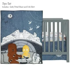 Lambs u0026 Ivy Lambs &amp; Ivy - Conjunto de cama para bebê 3Pk Star Wars Millennium Falcon Online