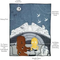 Lambs u0026 Ivy Lambs &amp; Ivy - Conjunto de cama para bebê 3Pk Star Wars Millennium Falcon Online