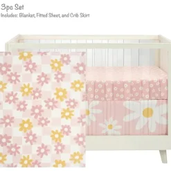 Lambs u0026 Ivy Lambs &amp; Ivy - Conjunto de cama de 3 peças, Daisy Dreams Discount