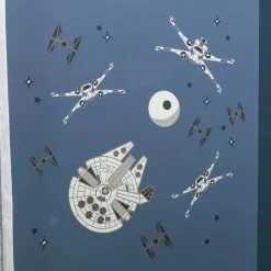 Lambs u0026 Ivy Lambs &amp; Ivy - Decalque de parede, Stars Wars Millennium Falcon Tie Fighters New
