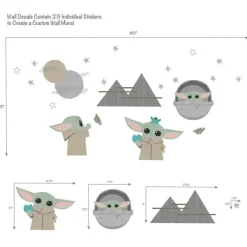 Lambs u0026 Ivy Lambs &amp; Ivy - Decalques de parede, The Child Baby Yoda Online