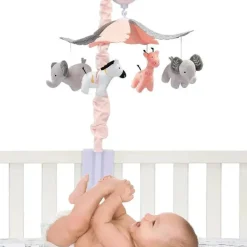 Lambs u0026 Ivy Lambs &amp; Ivy - Jazzy Jungle Safari Animals Musical Berço Móvel Discount