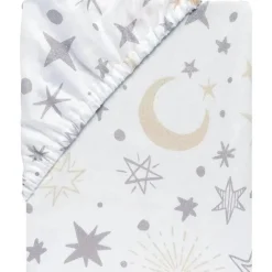 Lambs u0026 Ivy Lambs &amp; Ivy - Lençol de berço com ajuste Goodnight Moon, Lua/Estrelas Hot