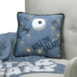 Lambs u0026 Ivy Lambs &amp; Ivy - Light Up Pillow Galaxy, Stars Wars Millennium Falcon Outlet