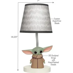 Lambs u0026 Ivy Lambs & Ivy - Lâmpada com abajur e lâmpada, The Child Baby Yoda Discount