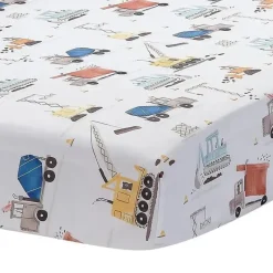 Lambs u0026 Ivy Lambs & Ivy - 3Pk Construction Zone Trucks Berçário Conjunto de cama para berço de bebê Fashion