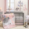 Lambs u0026 Ivy Lambs &amp; Ivy - 3Pk Jazzy Jungle Safari Animals Conjunto de cama para berço rosa Online