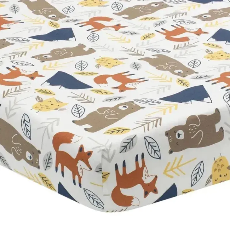 lambs_ampamp_ivy__sierra__SKUL1uiwymH_0.webp Lambs u0026 Ivy Lambs & Ivy - Sierra Sky Woodland Bear/Fox 100% algodão lençol para bebê Outlet