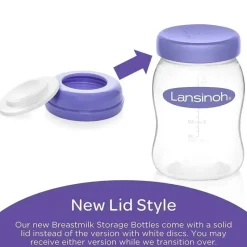 Lansinoh - Frascos para armazenamento de leite materno 4Pk Discount