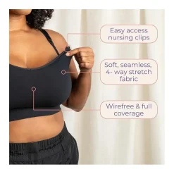Lansinoh - Kindred Women's Braverly Pumping Bra Busty, Black Outlet