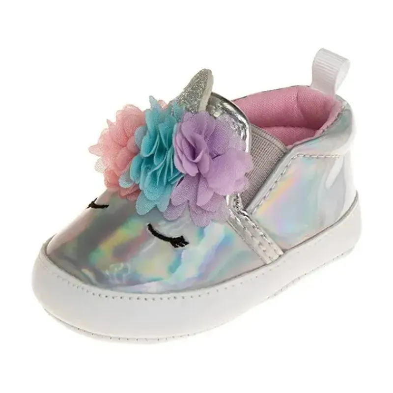 laura_ashley__sapatos_de__SKUWYmOxKUi_0.webp Josmo Laura Ashley - Sapatos de Berço Menina Metálico Unicórnio Best