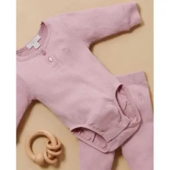 Pure Baby Leggings - Baby Girl Rib, Lavanda New