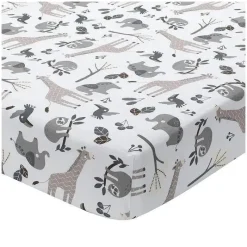 Lambs u0026 Ivy Lençol com elástico para berço Lambs &amp; Ivy Jungle Online