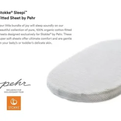 Stokke Lençol com elástico - Sleepi da Pehr, Stripes Away Pebbles Sale