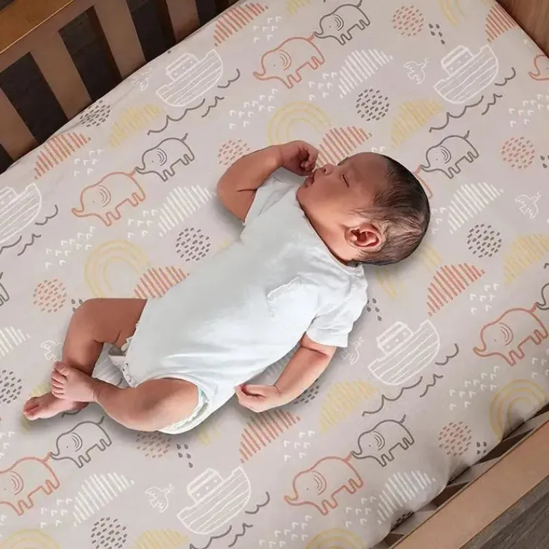 lenol_de_bero_ajustado_la_SKUxroyNQZZ_1.webp Lambs u0026 Ivy Lençol de berço ajustado Lambs & Ivy Baby Noah Taupe Best