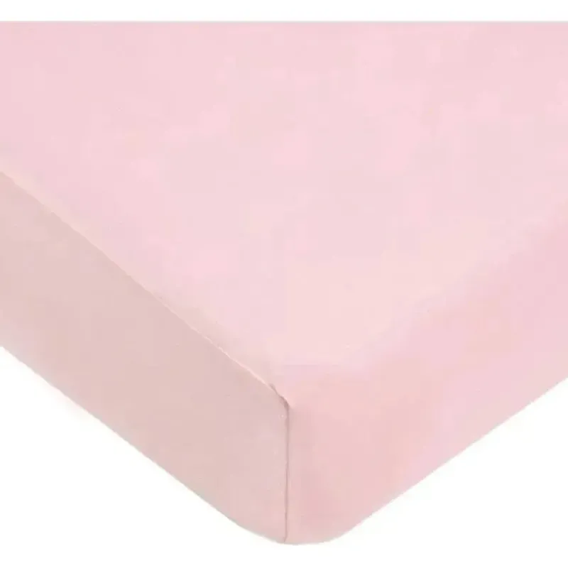 lenol_de_bero_ajustvel__a_SKU84ZcQ2k7_0.webp American Baby Company Lençol de berço ajustável 100% algodão orgânico orgânico para bebê americano, rosa Best