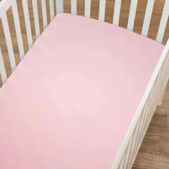 American Baby Company Lençol de berço ajustável 100% algodão orgânico orgânico para bebê americano, rosa Best