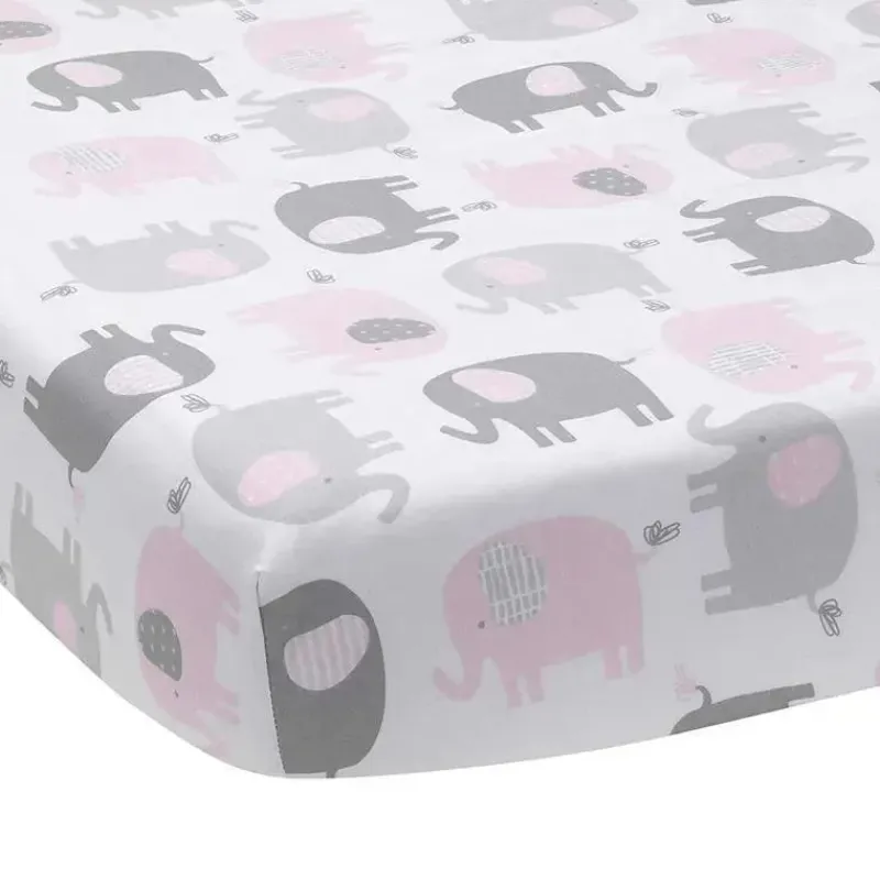 lenol_de_bero_com_ajuste__SKUhco5COUe_0.webp Lambs u0026 Ivy Lençol de berço com ajuste Eloise Originals para dormir, branco/cinza/rosa Sale
