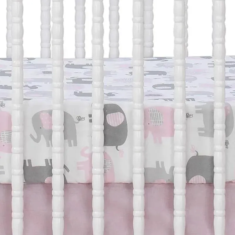 lenol_de_bero_com_ajuste__SKUhco5COUe_1.webp Lambs u0026 Ivy Lençol de berço com ajuste Eloise Originals para dormir, branco/cinza/rosa Sale