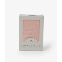 Little Unicorn Lençol de berço de musselina de algodão unicórnio - pétala de rosa Discount