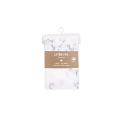 Lambs u0026 Ivy Lençol para berço de bebê Lambs & Ivy Grey em mármore Hot