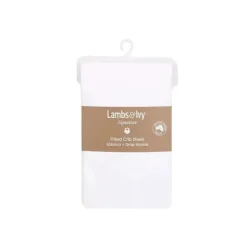 Lambs u0026 Ivy Lençol para berço de cordeiros e hera branco Fashion
