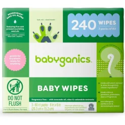 Babyganics Lenços umedecidos - Sem perfume - 240 unidades Outlet