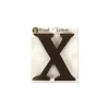 Trend Lab Letra 'X' do - Marrom Sale