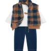 Little Me Litlle Me - Conjunto de colete xadrez para bebê 3Pk Online