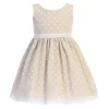 Lito Children's Wear Lito - Bebés Meninas Caqui Algodão Chambray Bolinhas Online