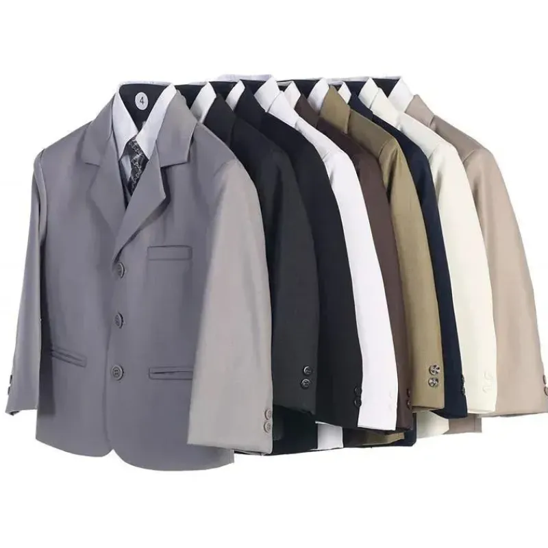 lito__terno_cqui_masculin_SKUc7K9r1HF_2.webp Lito Children's Wear Lito – Terno cáqui masculino de 3 botões e 5 peças com camisa, colete e gravata Outlet