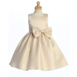 Lito Children's Wear Lito - Vestido de Cetim Menina com Laço Chardoney Sale