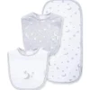 Little Me - babador Moon&amp;Stars, cinza Outlet