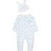 Little Me - Baby Boy Blue Bunny Footie & Hat Discount