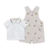 Little Me - Baby Boy Puppies Woven Shortall Set Fashion