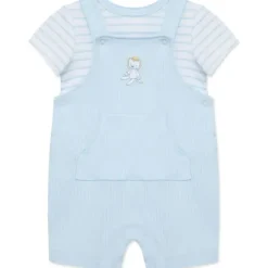 Little Me - Baby Boy Safari Shortall Set, Blue Discount
